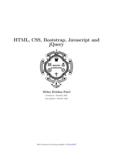 html-css-bootstrap-javascript-and-jquery