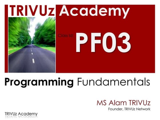 Programming Basics - array, loops, funcitons