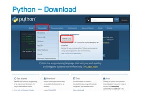 Python – Download
 