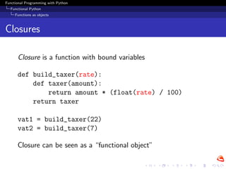 Functional Programming With Python (EuroPython 2008)
