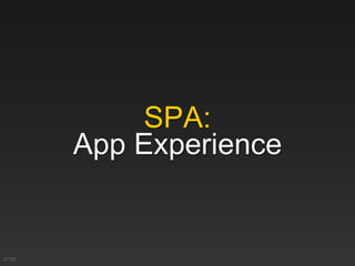 SPA:
App Experience
21:02
 