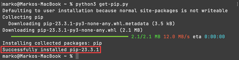 Install pip via get-pip.py.