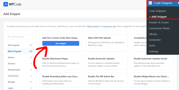 Simple Custom CSS Add custom CSS using the WPCode plugin